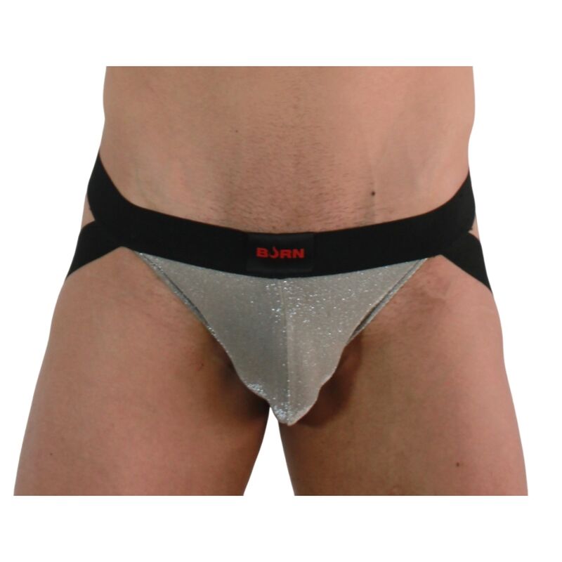 BURN - 001 JOCK SHINY BEIGE / BLACK XL - 1