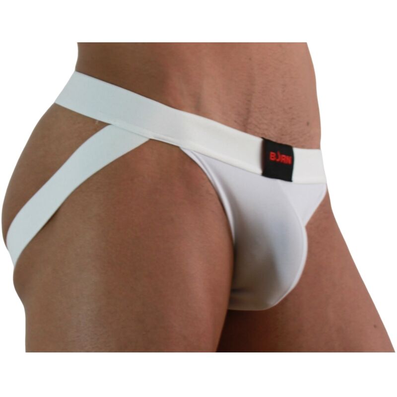 BURN - 007 JOCK LYCRA WHITE XL - L - 8