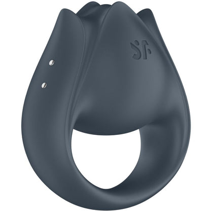 SATISFYER - PERFECT PAIR 2 MULTIVIBRATOR 2 IN 1 PENIS RING AND FINGER STIMULATOR GREY - 3