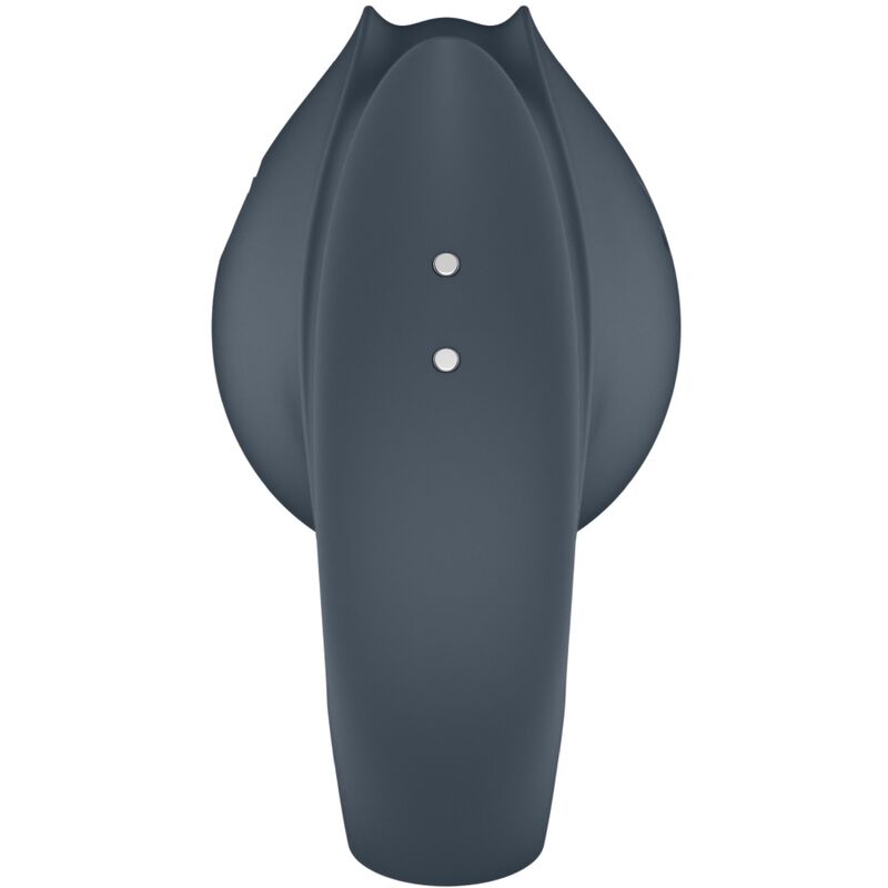 SATISFYER - PERFECT PAIR 2 MULTIVIBRATOR 2 IN 1 COCK RING AND FINGER STIMULATOR GREY