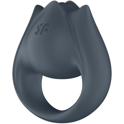 SATISFYER - PERFECT PAIR 2 MULTIVIBRATOR 2 IN 1 PENIS RING AND FINGER STIMULATOR GREY - 6