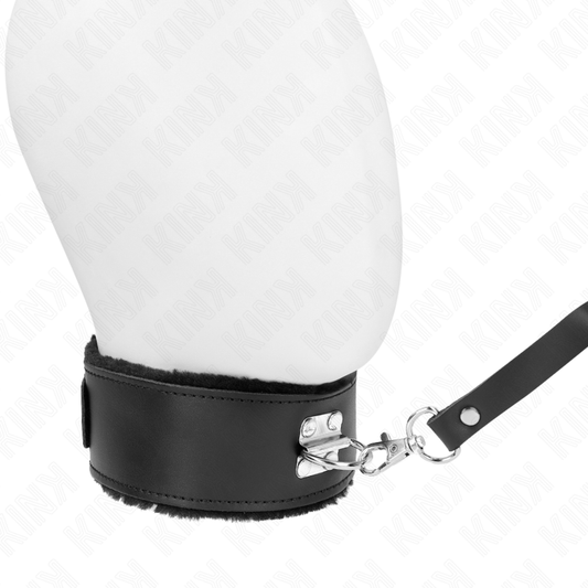 KINK - NECKLACE WITH BELT 116 CM WITH BLACK LEATHER STRAP ADJUSTABLE 40-48 CM X 6 CM - 1