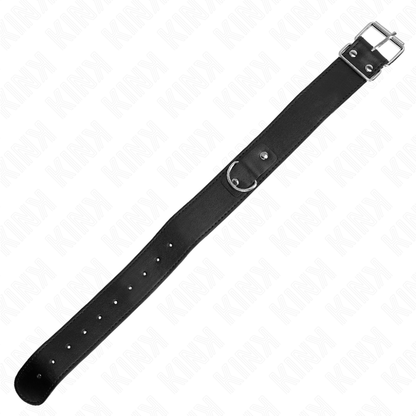 KINK - 116CM BLACK BELT NECKLACE ADJUSTABLE STRAP 32-50CM X 8CM