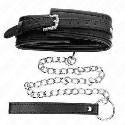 KINK - NECKLACE WITH SHINY BUCKLE STRAP 65 CM 48.5 CM X 5.3 CM - 5