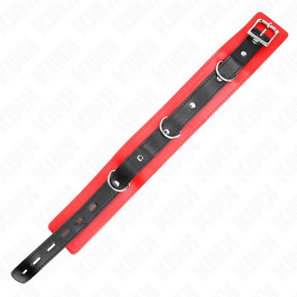 KINK - 65 CM BELT COLLAR WITH RED STRAP 54 X 4.5 CM