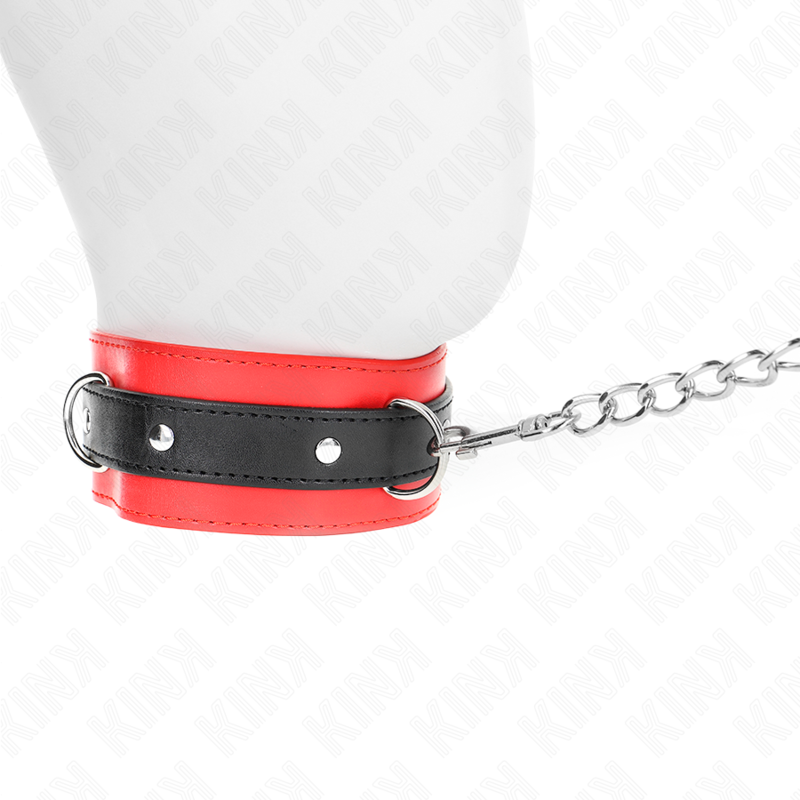 KINK - 65 CM BELT COLLAR WITH RED STRAP 54 X 4.5 CM