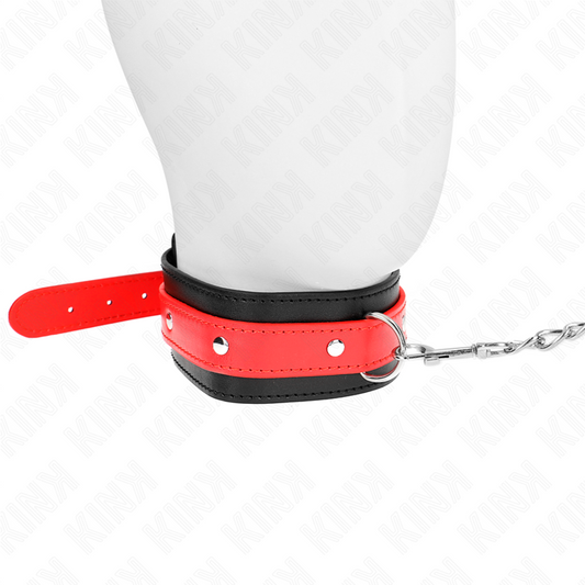 KINK - NECKLACE WITH RED STRAP 65 CM AJUSTABLE 36-43 CM X 5 CM - 1