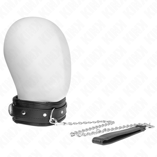 KINK - NECKLACE WITH SPONGE IMITATION LEATHER STRAP MODEL 3 ADJUSTABLE 37-54 CM X 3 CM - 1