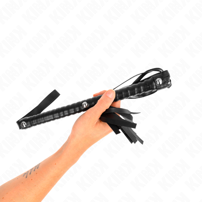 KINK - WHIP WITH BLACK TEXTURED HANDLE 48.5 CM - 2