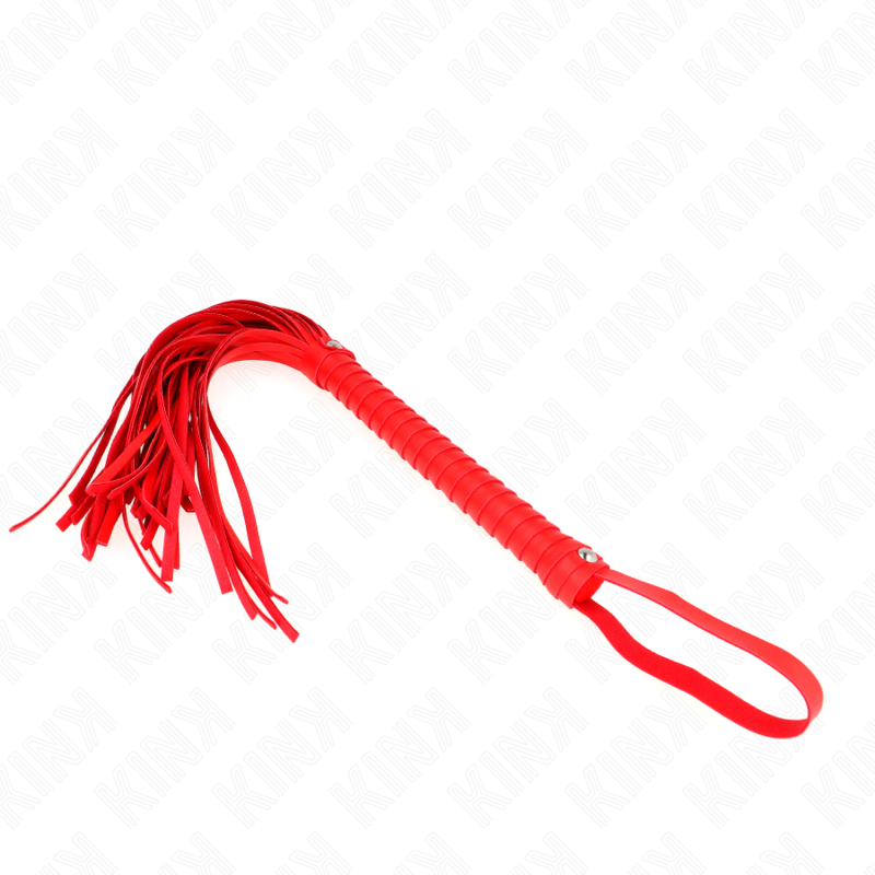 KINK - WHIP WITH TEXTURED RED HANDLE 48.5 CM