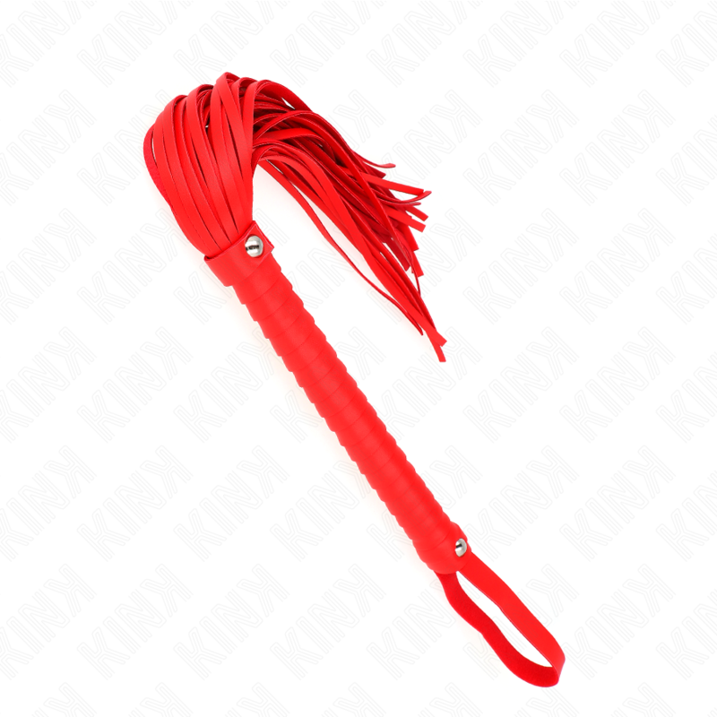 KINK - WHIP WITH TEXTURED RED HANDLE 48.5 CM