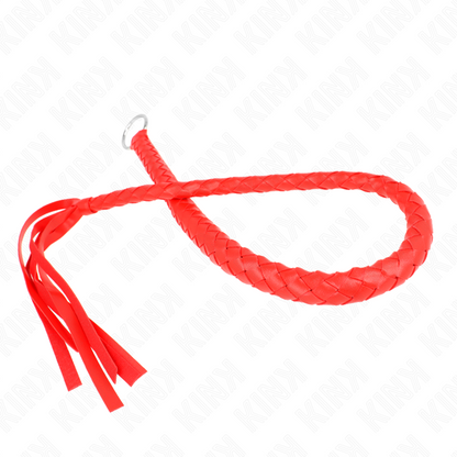 KINK - SNAKE WHIP WITH RED HAND RING 65 CM - 5