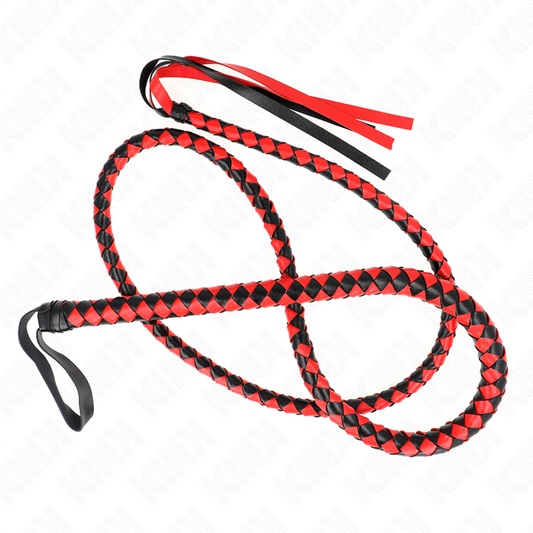 KINK - RED LONG SNAKE WHIP 210 CM - 1