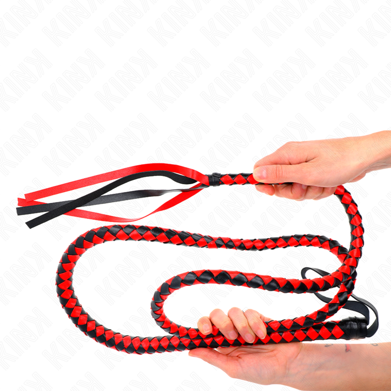 KINK - RED LONG SNAKE WHIP 210 CM - 5