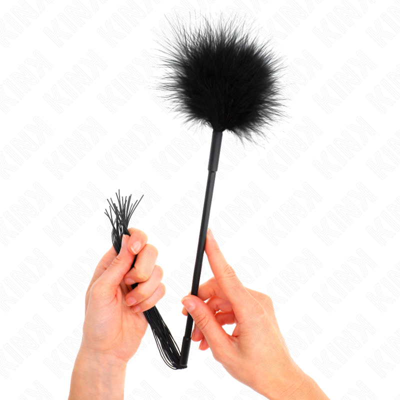 KINK - SILICONE WHIP WITH FEATHERS FOR TICKLE 47 CM - 4