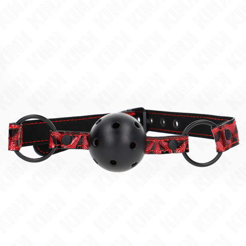 KINK - DIAMOND PATTERN BALL 4.5 CM GAG MODEL 2 64.5 CM ADJUSTABLE 42-60 CM - 1