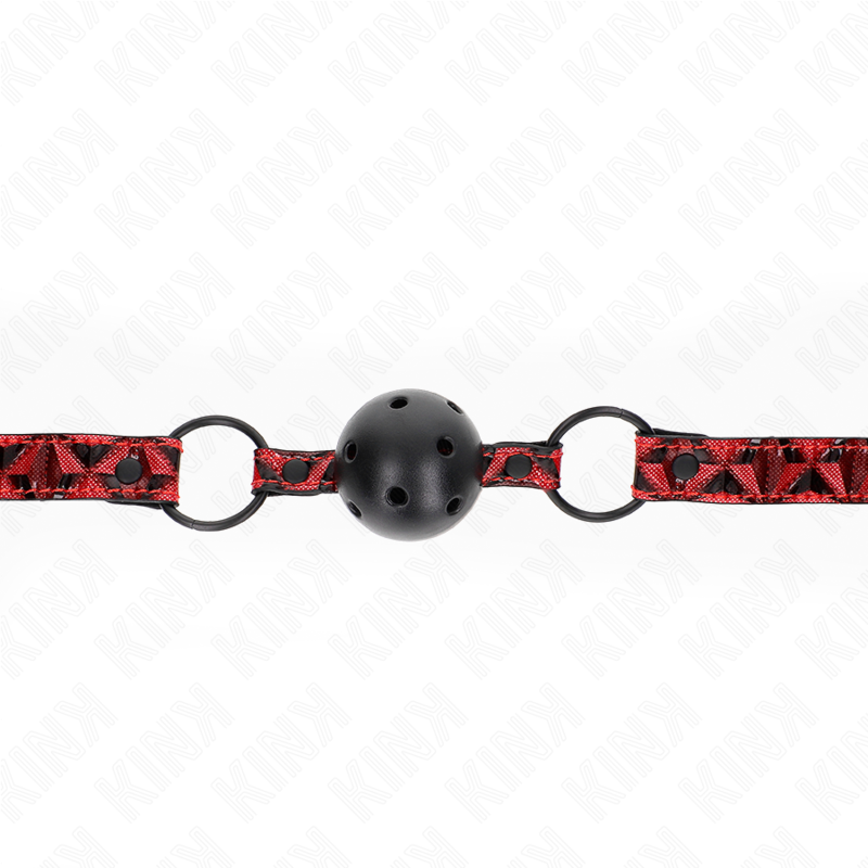 KINK - DIAMOND PATTERN BALL 4.5 CM GAG MODEL 2 64.5 CM ADJUSTABLE 42-60 CM - 4