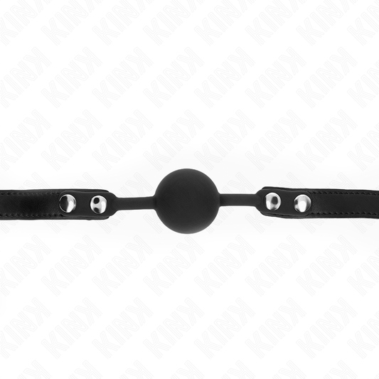 KINK - MODEL 1 SILICONE BALL 4 CM GAG WITH LOCK 60 x 2 CM - 1