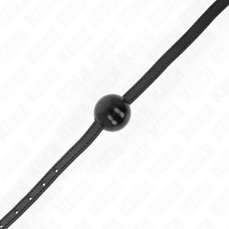 KINK - SINGLE BLACK BALL GAG 4 CM 65 x 1.5 CM