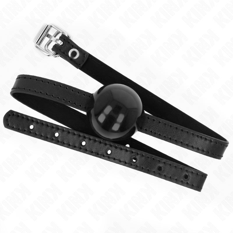 KINK - SINGLE BLACK BALL GAG 4 CM 65 x 1.5 CM