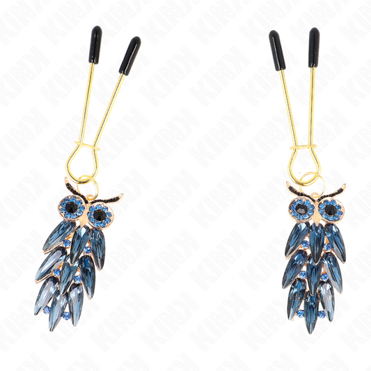 KINK - OWL PENDANT NIPPLE CLAMPS 6 CM - 1