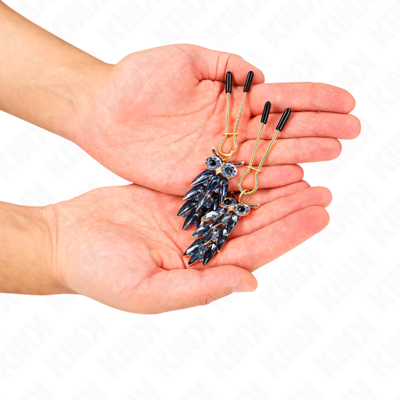 KINK - 6 CM OWL PENDANT NIPPLE CLAMPS