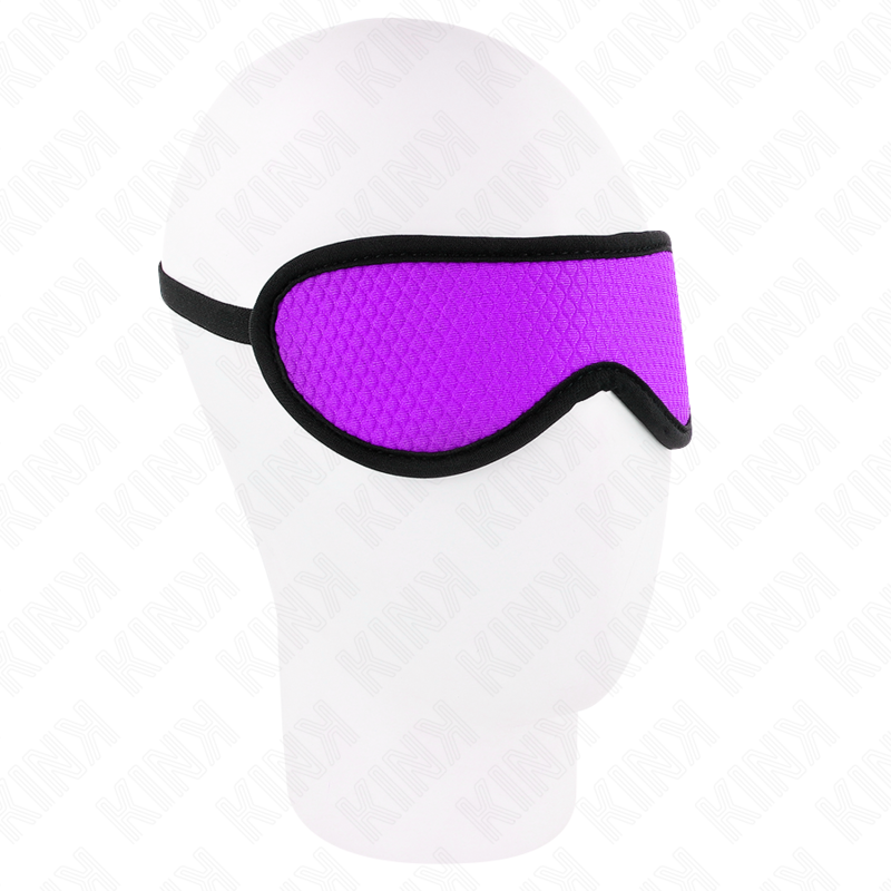 KINK - SCALED TEXTURED BLINDFOLD WITH PURPLE COVERED EDGE 20 x 7 CM