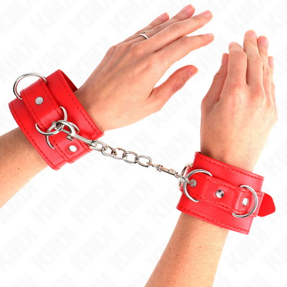 KINK - WRIST RESISTANCE WITH 3 ADJUSTABLE RINGS RED 17.5-25 CM X 6 CM