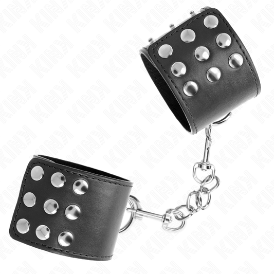 KINK - WRIST RESTRAINTS WITH SNAP FASTEN BLACK ADJUSTABLE 19-24 CM X 5.5 CM - 1