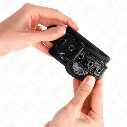 KINK - BLACK DIAMOND PATTERN WRIST RESISTANCE ADJUSTABLE 17-26CM X 5.5CM