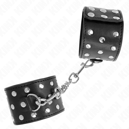 KINK - PUNK WRIST RESTRAINTS ADJUSTABLE 19-24 CM X 5.5 CM - 2