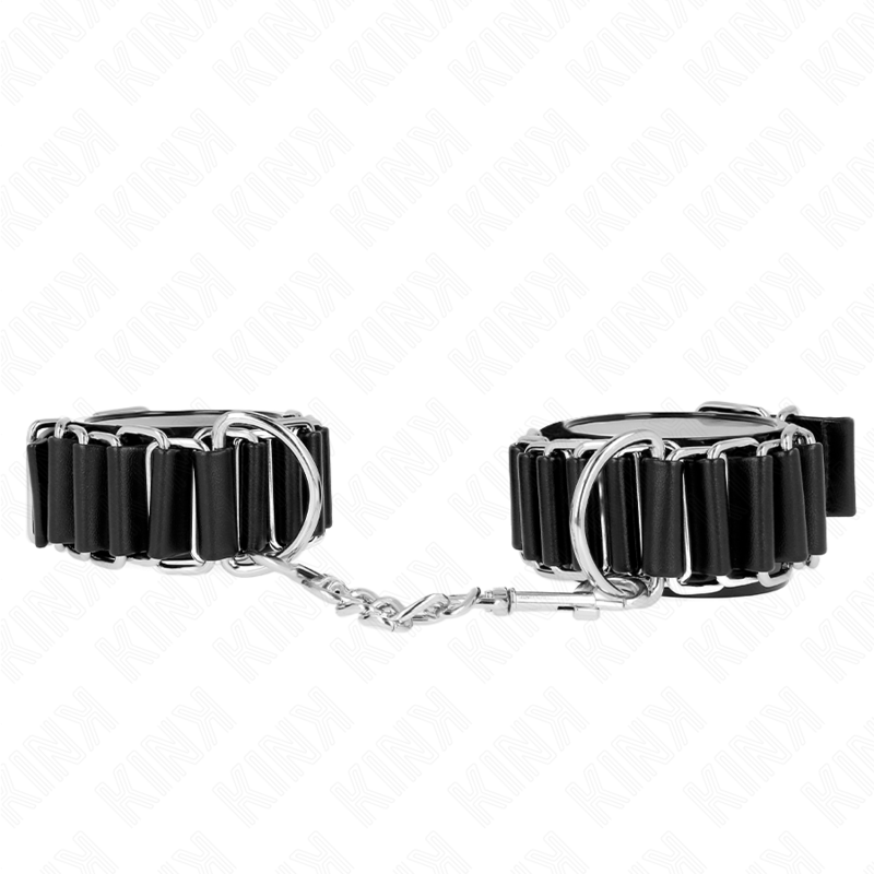 KINK - HINGE-LIKE THIN WRIST RESTRAINTS BLACK ADJUSTRABLE 16-22 CM X 3.5 CM - 1