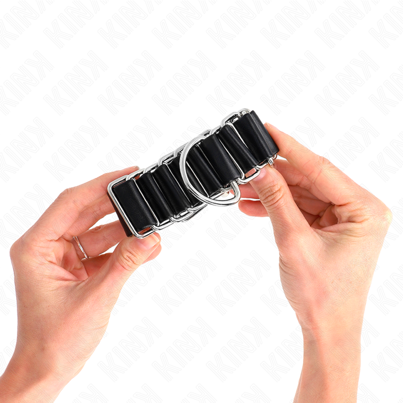 KINK - HINGE-LIKE THIN WRIST RESTRAINTS BLACK ADJUSTRABLE 16-22 CM X 3.5 CM - 3