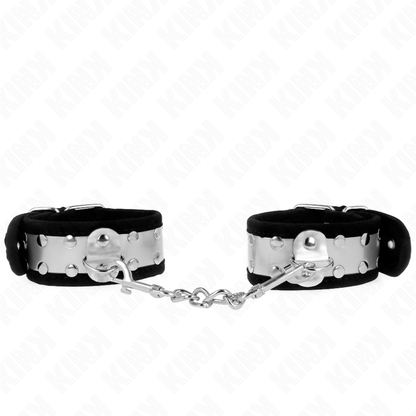 KINK - THIN WRIST RESTRAINTS BLACK / SILVER 30 X 4 CM - 1
