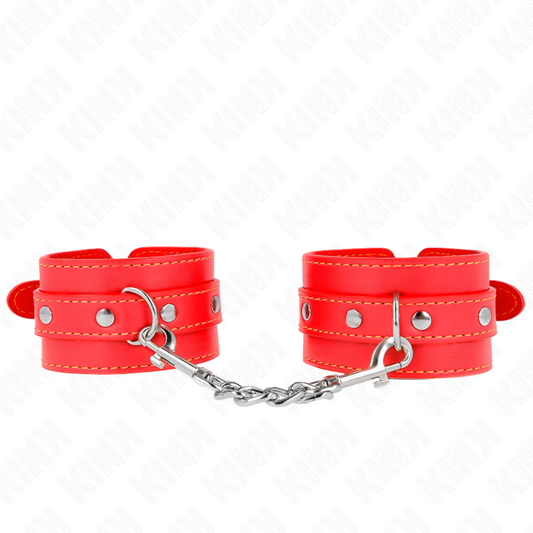 KINK - THIN WRIST RESTRAINTS RED ADJUSTABLE 21-33 CM - 1