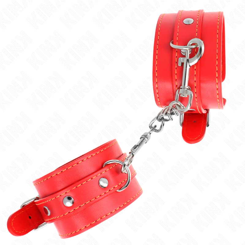KINK - THIN WRIST RESTRAINTS RED ADJUSTABLE 21-33 CM - 3