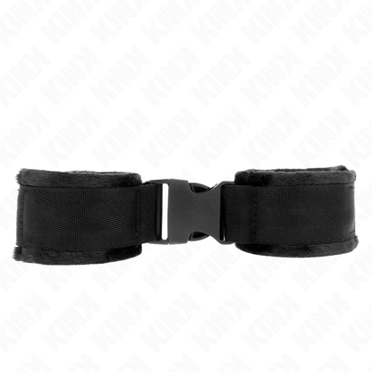 KINK - NYLON BIND HOOK&LOOP WRIST RESTRAINTS RED-BLACK MODEL 1 AJDUSTABLE 25-35 CM X 6 CM - 1