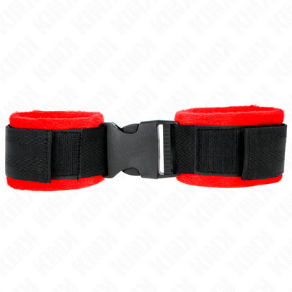 KINK - NYLON BIND HOOK&LOOP WRIST RESTRAINTS BLACK MODEL 1 AJDUSTABLE 25-35 CM X 6 CM - 1