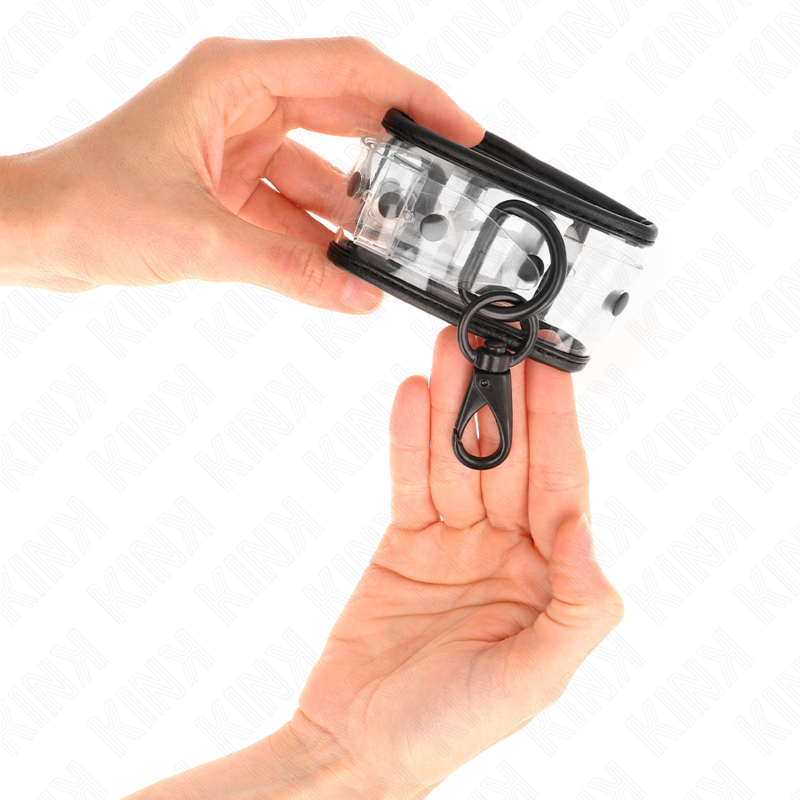 KINK - ADJUSTABLE CLEAR WRIST CUFFS 18-30 CM X 5.5 CM