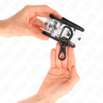 KINK - ADJUSTABLE CLEAR WRIST CUFFS 18-30 CM X 5.5 CM