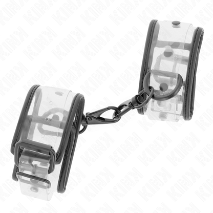 KINK - ADJUSTABLE CLEAR WRIST CUFFS 18-30 CM X 5.5 CM