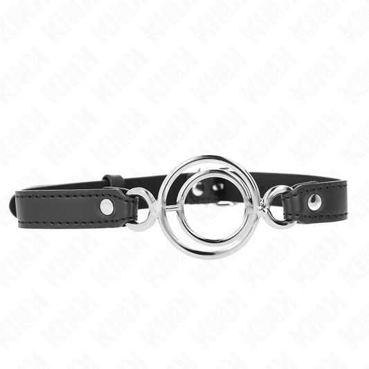 KINK - GAG WITH MULTIPLE O-RINGS 5 CM BLACK 63 X 2.5 CM - 1