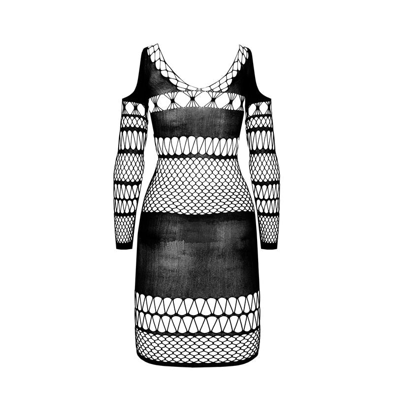 PASSION - BS 105 BLACK BODYSTOCKING ONE SIZE