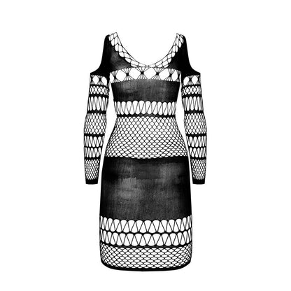 PASSION - BS 105 BLACK BODYSTOCKING ONE SIZE