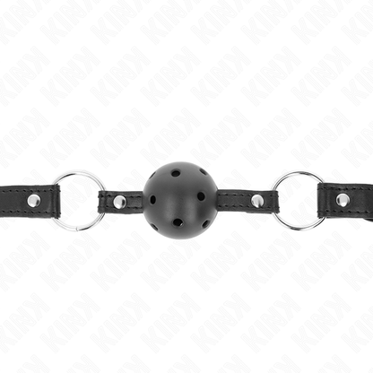 KINK - HARD BLACK HOLLOW BALL 4.5 CM GAG MODEL 1 63.5 X 2 CM
