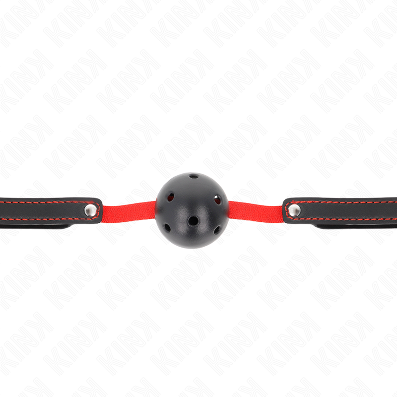 KINK - HOLLOW HARD MOUTH 4.5 CM GAG WITH ELASTIC BELT 56 x 1.5 CM - 1