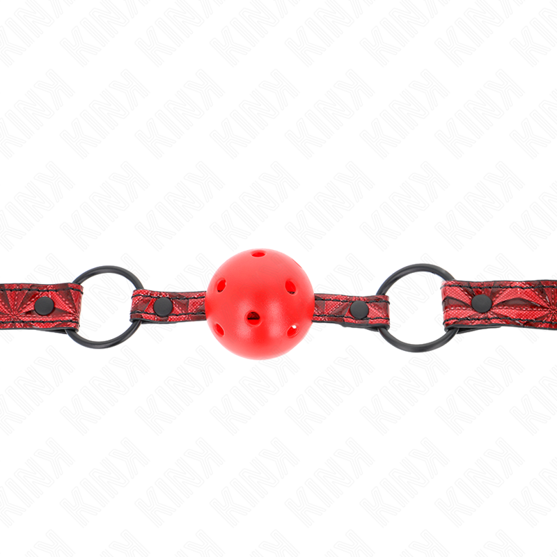 KINK - DIAMOND PATTERN BALL 4.5 CM GAG MODEL 1 64.5 CM ADJUSTABLE 42-60 CM - 3