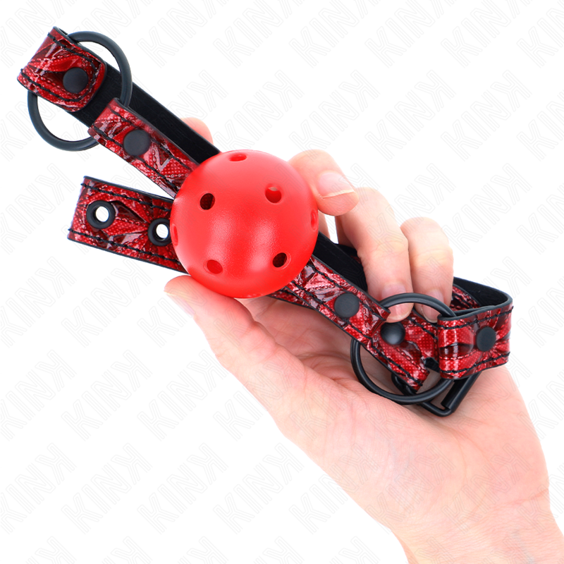 KINK - DIAMOND PATTERN BALL 4.5 CM GAG MODEL 1 64.5 CM ADJUSTABLE 42-60 CM - 4