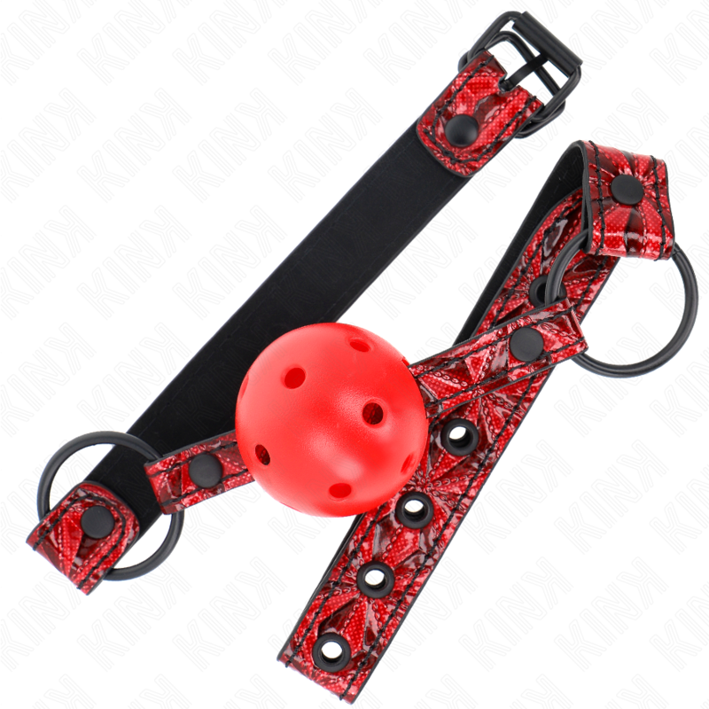 KINK - DIAMOND PATTERN BALL 4.5 CM GAG MODEL 1 64.5 CM ADJUSTABLE 42-60 CM - 2