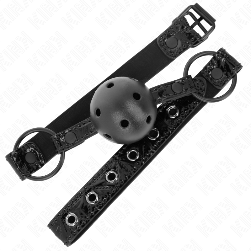 KINK - DIAMOND PATTERN BALL 4.5 CM GAG MODEL 3 64.5 CM ADJUSTABLE 42-60 CM - 2